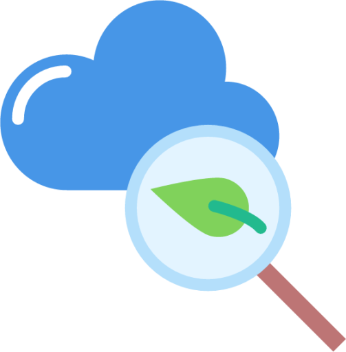 cloud magnify icon