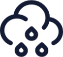 cloud mid rain icon
