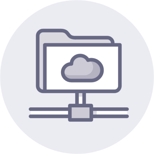 cloud network folder icon