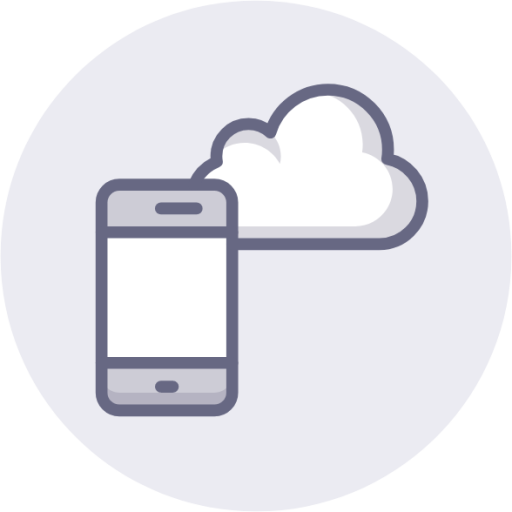 cloud phone icon