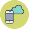 cloud phone icon