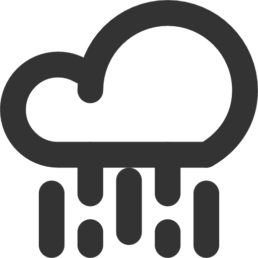cloud rain heavy icon