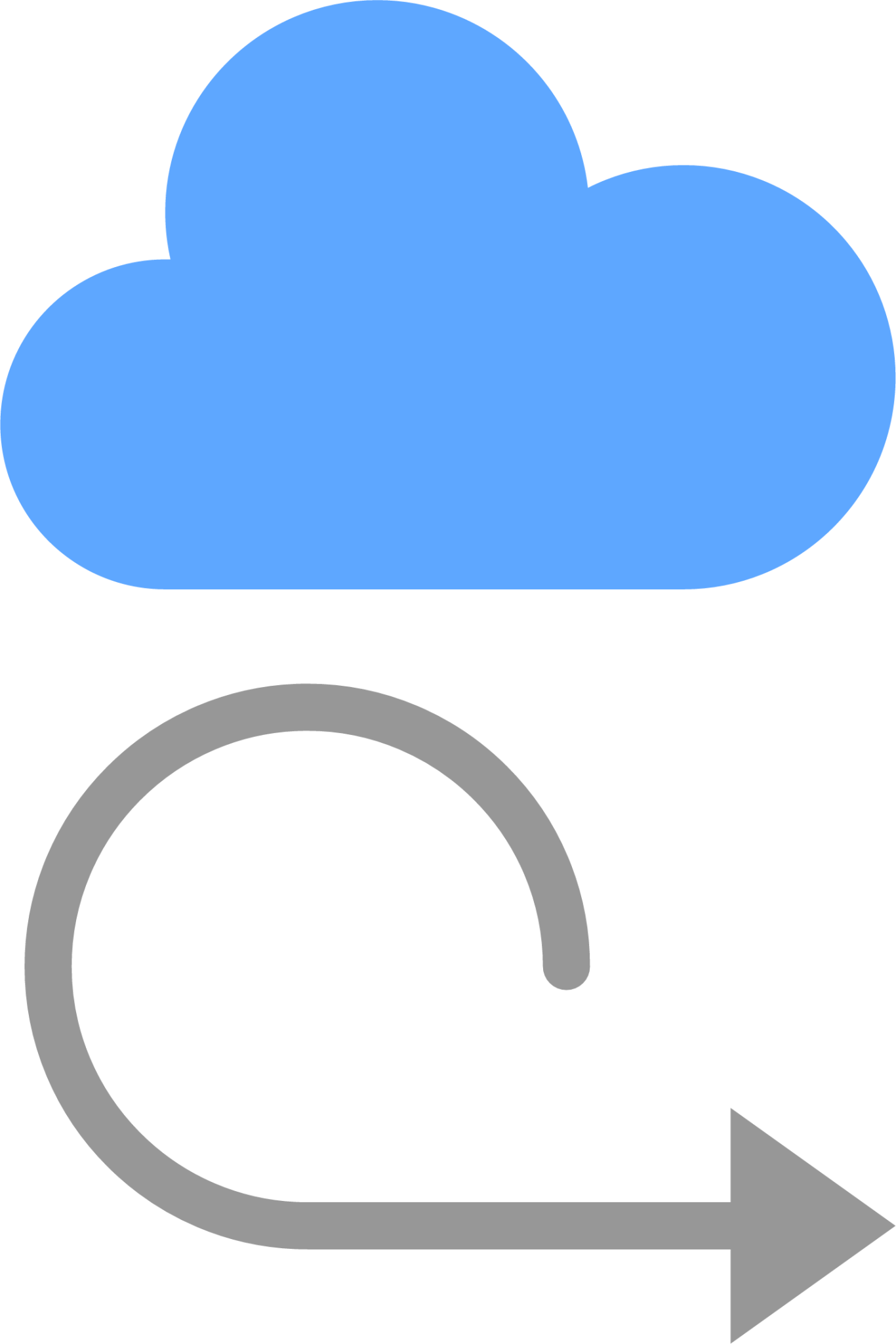 cloud right icon