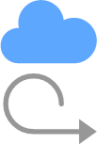cloud right icon
