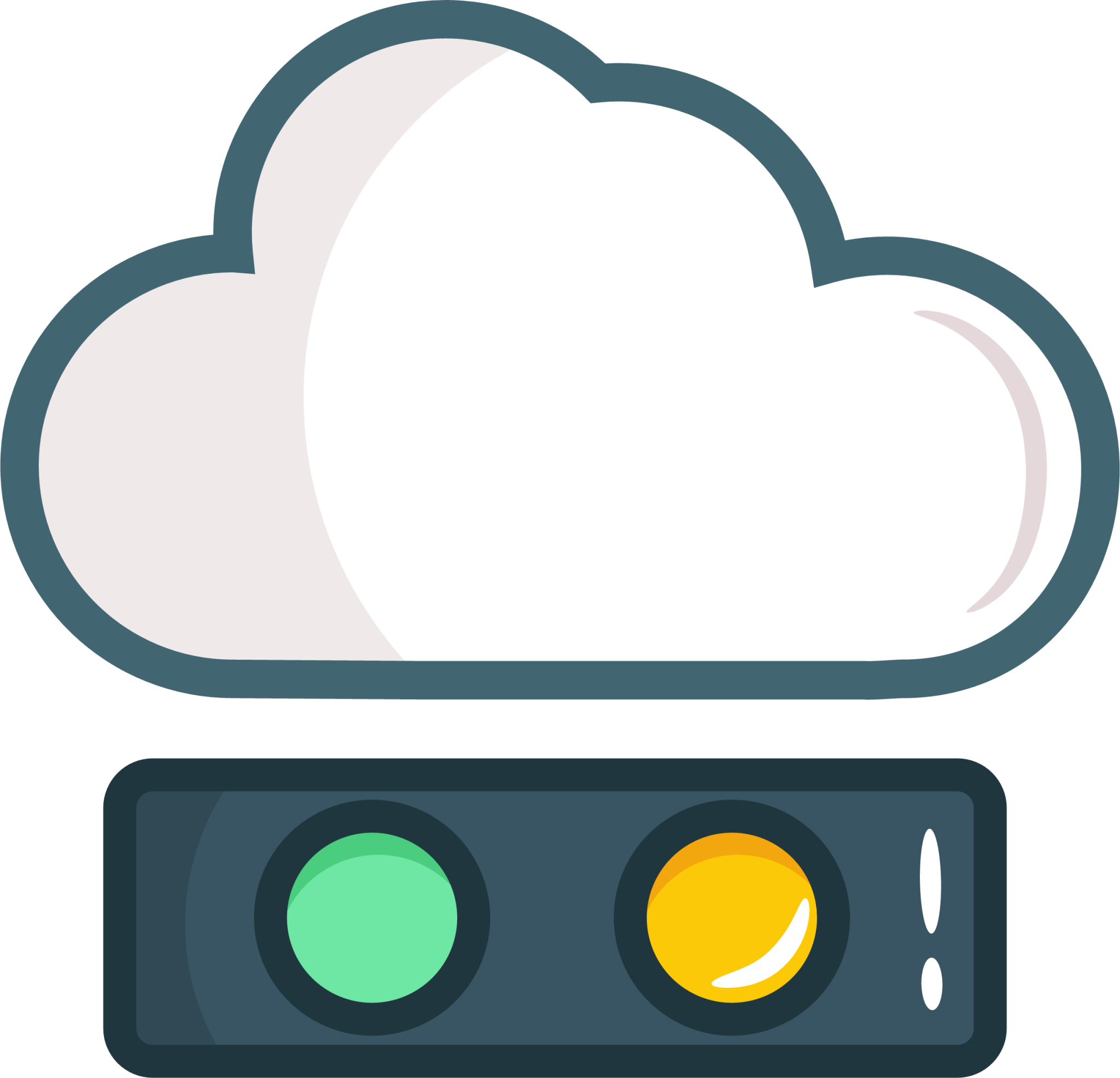 cloud server servers illustration