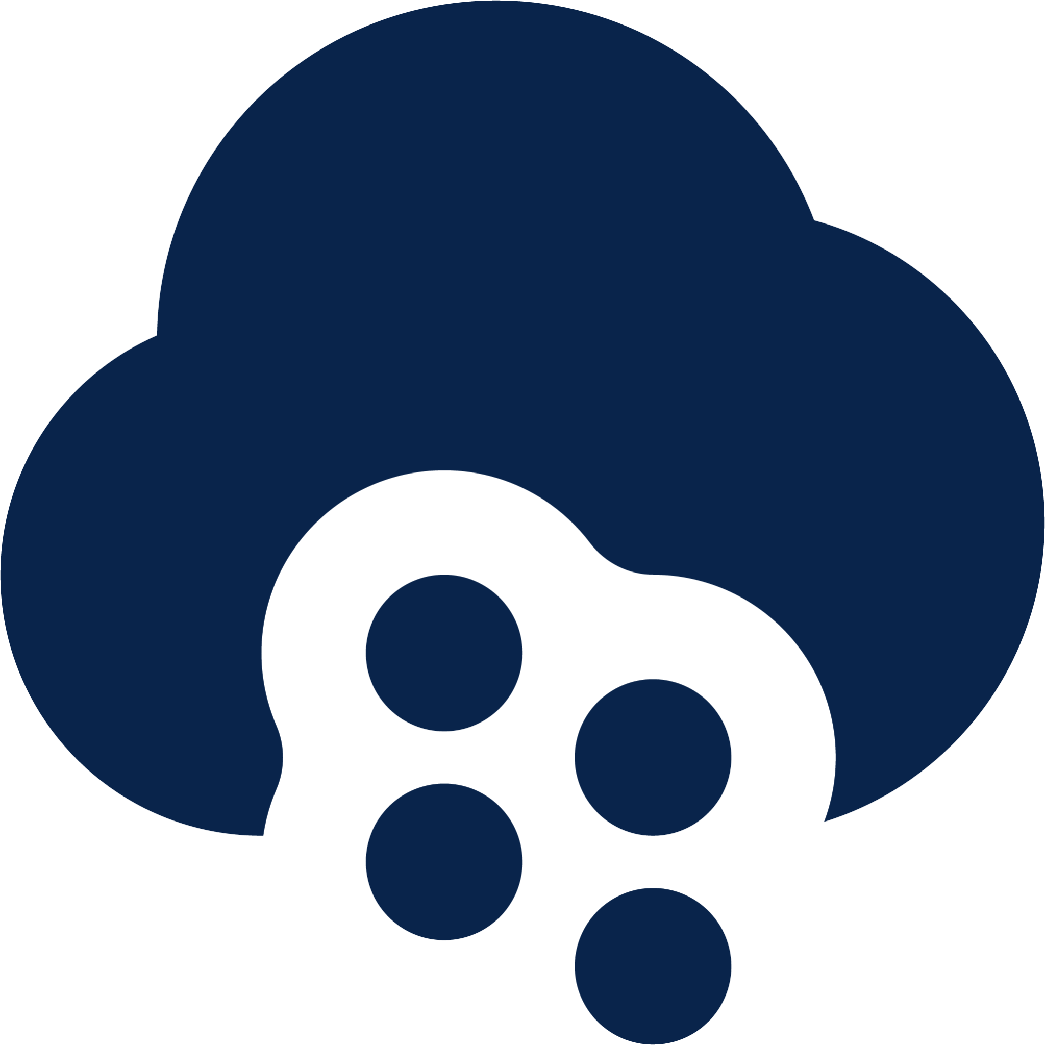 cloud snow fill weather icon
