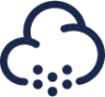 Cloud Snowfall Minimalistic icon