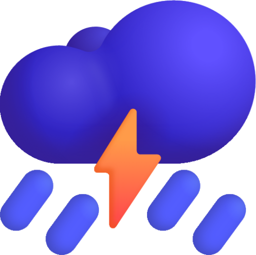 thunder cloud and rain Emoji - Download for free – Iconduck