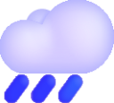 cloud with rain emoji