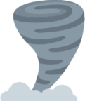cloud with tornado emoji