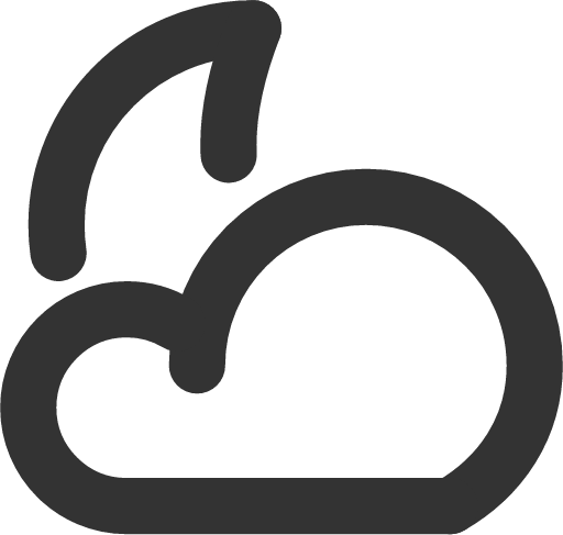 cloudy moon icon
