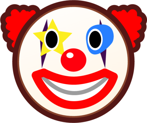 clown face emoji