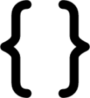 code brackets icon