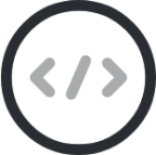 code circle icon