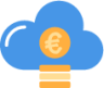 coins cloud icon