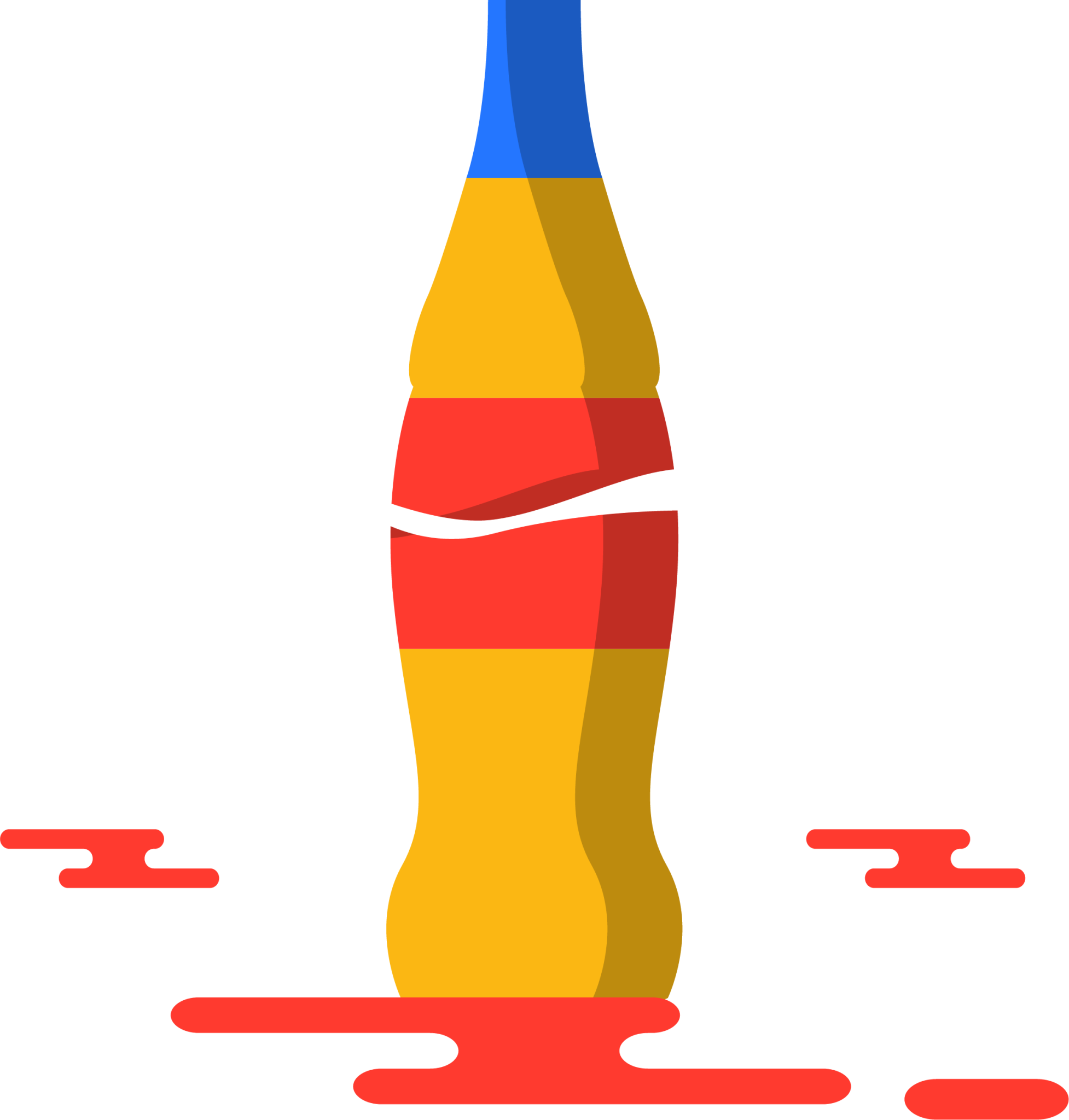 coke bottle illustration