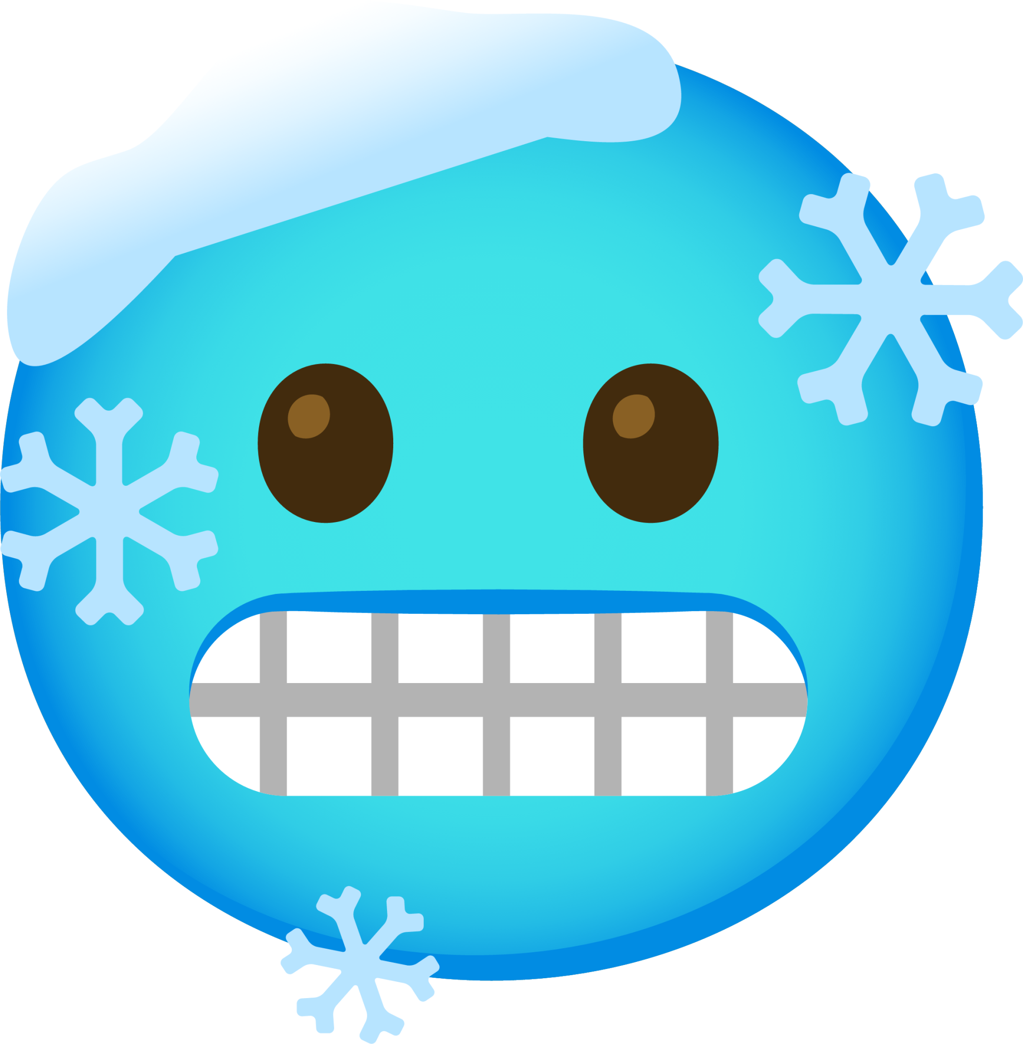 cold face emoticon