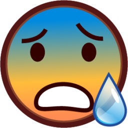 cold sweat emoji
