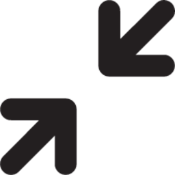 collapse outline icon