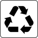 collection facility for the recycling product icon