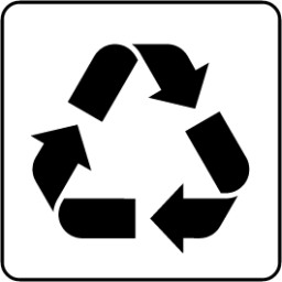 collection facility for the recycling product icon