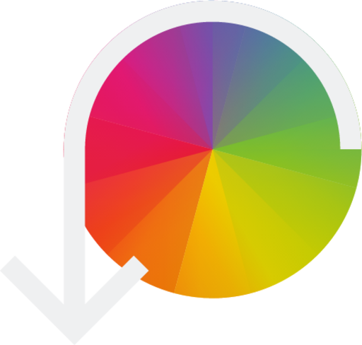 color mode hue shift positive icon