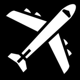 commercial airplane icon