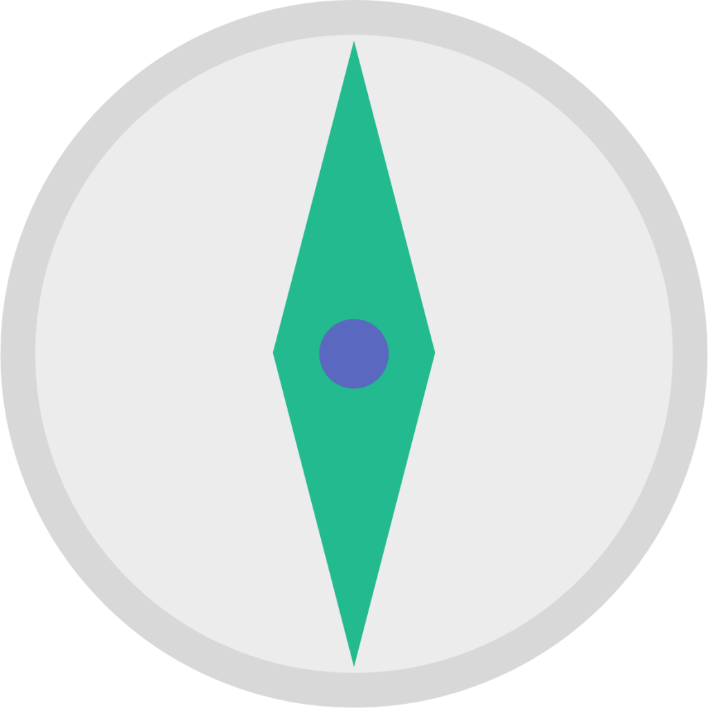 compass vertical icon