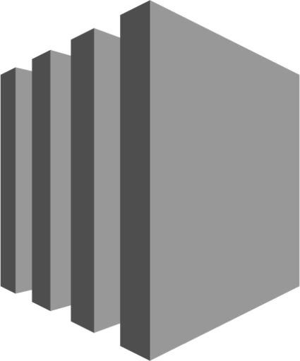 Compute Amazon EC2 (grayscale) icon