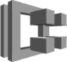 Compute Amazon ECS (grayscale) icon