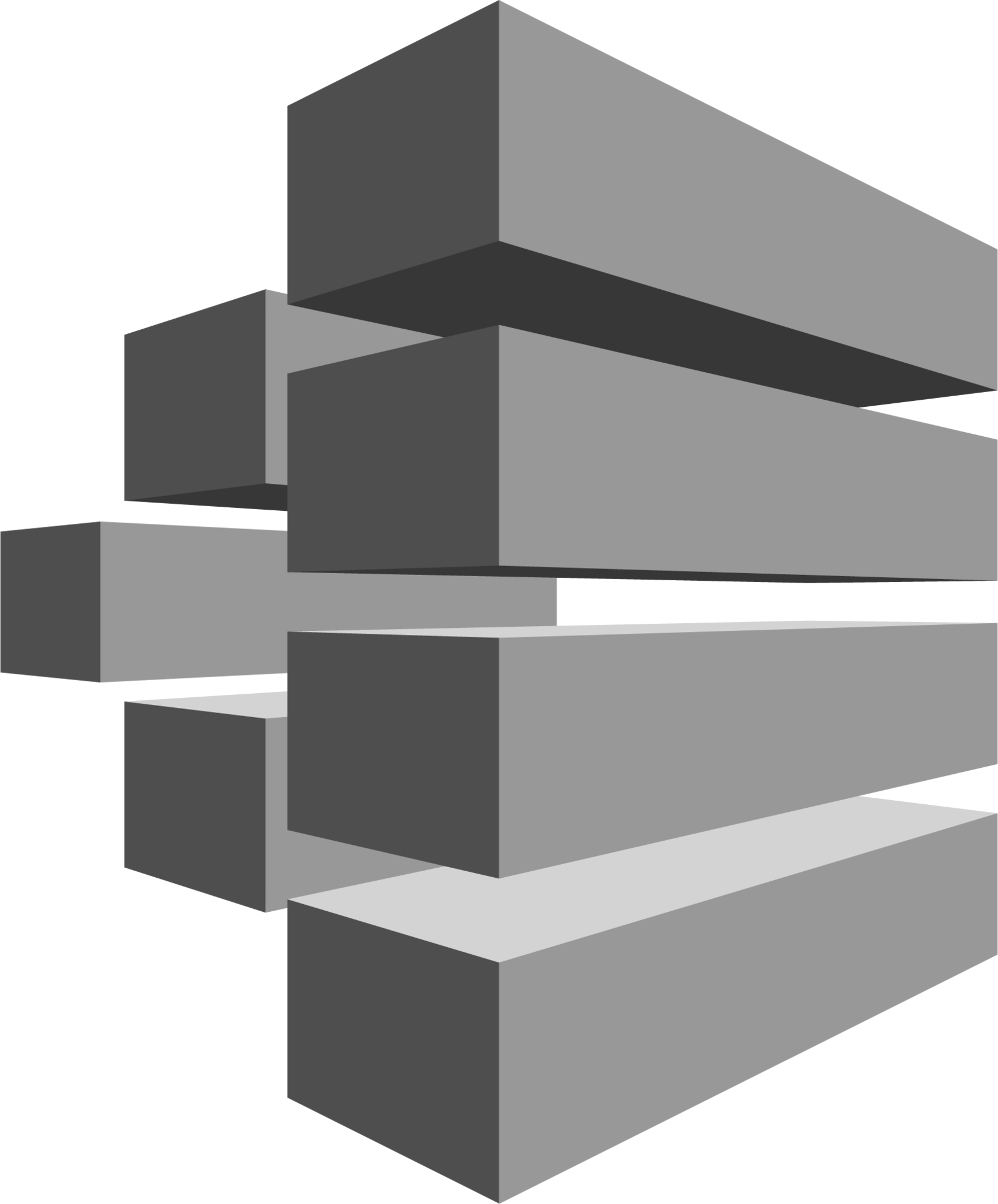 Compute AWS Batch (grayscale) icon