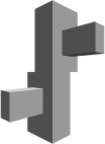 Compute AWS Elastic Beanstalk (grayscale) icon