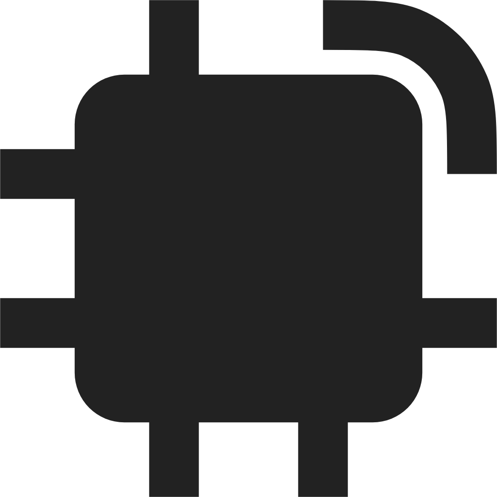 computer chip fill icon