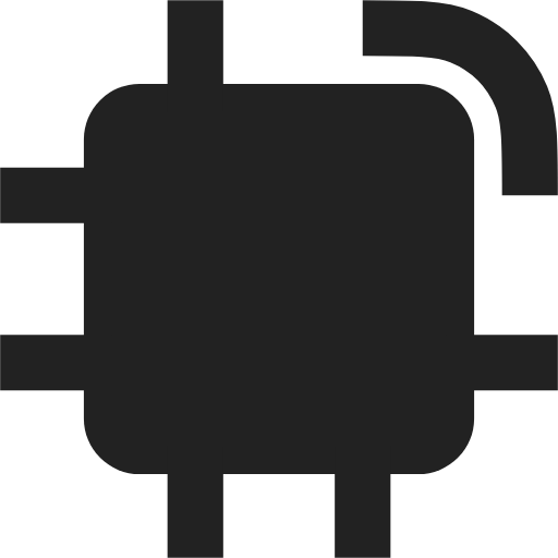 computer chip fill icon