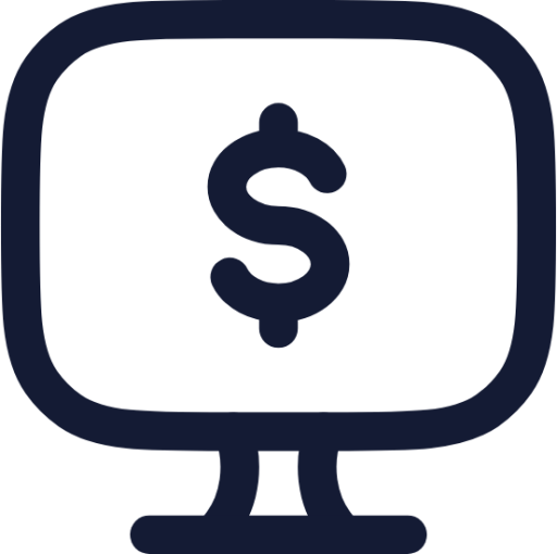 computer dollar icon