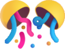 confetti ball emoji