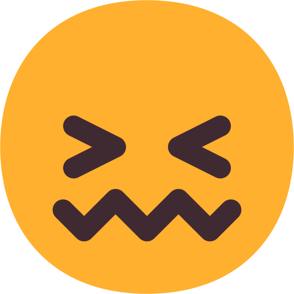 confounded face emoji