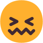 confounded face emoji