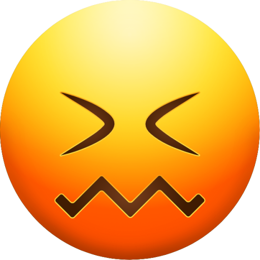 Confounded Face emoji