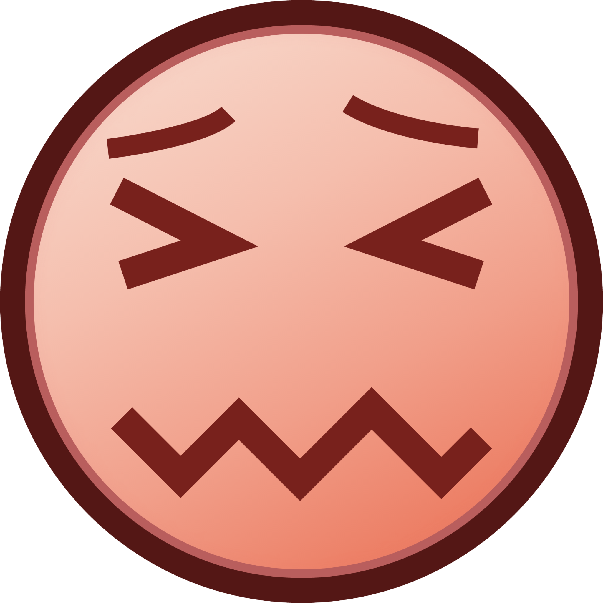 confounded (plain) emoji
