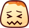 confounded (pudding) emoji