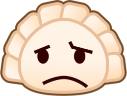confused (dumpling) emoji