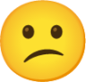 confused face emoji