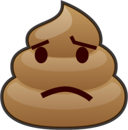 confused (poop) emoji