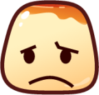 confused (pudding) emoji
