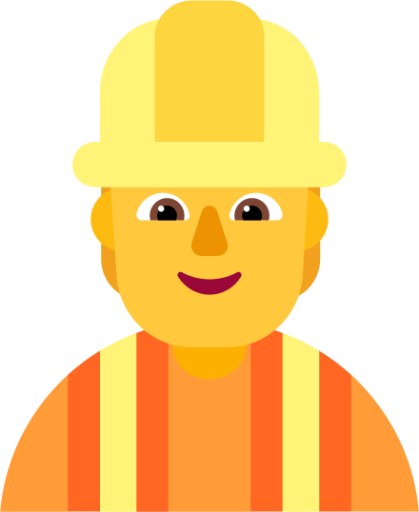 construction worker default emoji
