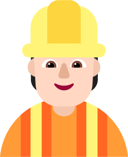 construction worker light emoji