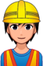 construction worker (plain) emoji