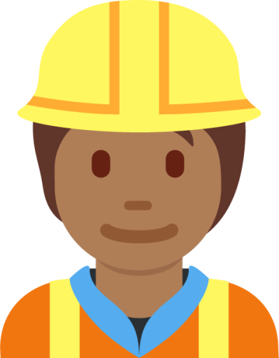 construction worker tone 4 emoji
