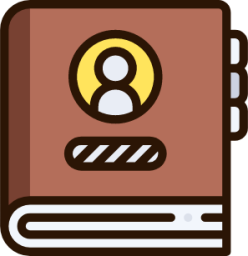 contact book list Illustration - Download for free – Iconduck